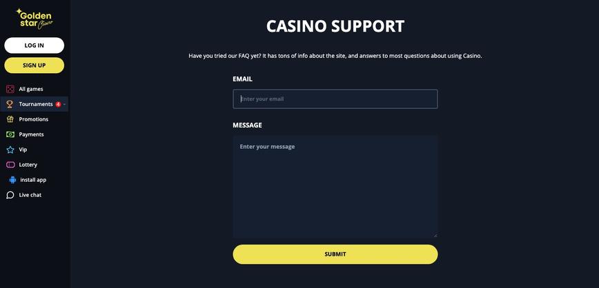 Podpora za uporabnike igralnice